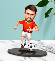 Kişiye Özel Futbolcu Tasarımlı Karikatür Biblo