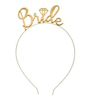 TAÇ BRIDE PIRLANTALI METAL ALTIN PK:1-