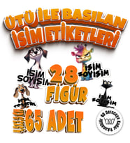 Kıyafet Etiketi - Okul Kıyafet Kumaş Etiketi Kreş Anaokulu İlkokul Kıyafet Kumaş Etiketi Set20
