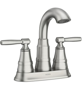 Moen 84971Srn Halle İki Saplı Centerset Banyo Lavabo Bataryası Tahliye Meclisi, Spot Dirençli Fırçal (Çok Renkli)