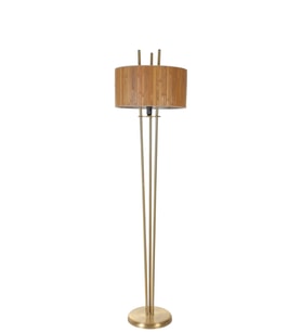 BELEN ESKİTME LAMBADER SİLİNDİR BAMBU 01 ABAJURLU