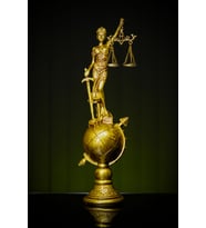 Narçiçeği Takı ve Hediyelik Eşya Özel Tasarım Adalet Tanrıçası Themis Büyük Boy Heykel Biblo (Gold)