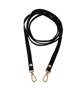 Angel Çanta Aksesuar Spagetti Model Dikişsiz Çanta Sapı Siyah Renk Light Gold Metal