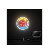 Candy SHOP Yazılı ve Şekilli Neon Tabela