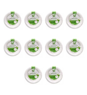 Roll-Up Nature Ekolojik Karton Kağıt Parti Tek Kullanımlık Tabak - 22 Cm. - 50 Adetlik 10 Paket