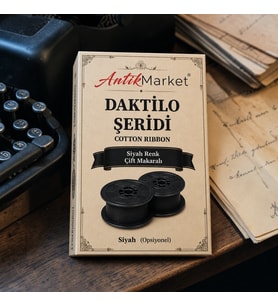 ANTİK MARKET Daktilo Şeridi Siyah Çift Makaralı