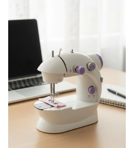 Ev Tipi Mini Dikiş Makinesi Ayarlanabilir Hız ve Işıklı