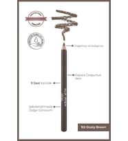 Uzun Süre Kalıcı, Belirginleştirici Şekillendirici Kahve Kaş Kalemi - Brow Liner 152 Dusty Brown