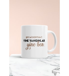 Şey Mi Dostum Yine Yangınlar Yine Ben Kupa Bardak