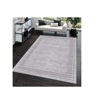 Rovigo Home Dijital Baskı Yıkanabilir Kaymaz Taban Salon Halısı  RVG0681 (Gri)