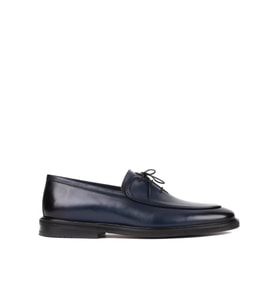 Shoetyle - Lacivert Deri Bağcıklı Erkek Klasik Ayakkabı 250-7511