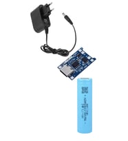 1 Adet Aspilsan Li-ion, TP4056 Type-C Korumalı 18650 Pil Şarj Devresi ve 5V 1A Adaptör