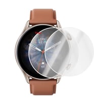 Amazfit Gtr 3 Pro Saat Ekran Koruyucu Tam Kaplama TPU Film 2 Adet (Şeffaf)