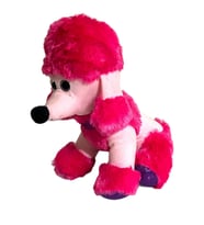 SÜSLÜ KÖPEK PELUŞ 35 CM (Pembe)
