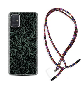 Samsung a71 A72 A73 A7 A9 2018 C7 C9 Kılıf Boyun Asklı Rasta Silikon Sarmaşıklar 1675