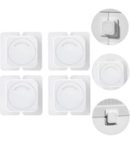 Çocuk Güvenlik Dolap Kilitleri, 4'lü Paket Sıkışma Önleyici Bebek Güvenlik Gizli Kilidi, Çocuklar İçin Çok İşlevli Buzdolabı Kilitleri, Çekmeceler ve Buzdolabı İçin Çocuk Güvenlik Kilidi