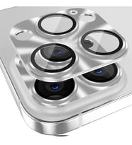 ALLY iPhone 15 Pro-15 Pro Max Metal Tempered Kamera Lens Koruyucu-(5775) - HEP-7759-6718