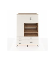Kronos Dolap 9 Raflı 5 Çekmeceli 3 Kapaklı 132x59x195 Çam-Aytaşı/Aytaşı