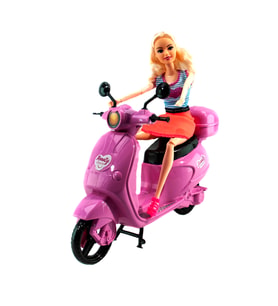 Oyuncak Bebek Motosikletli 30 Cm