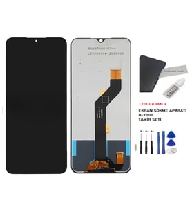 Tkgz - İnfinix HOT 12 PLAY Uyumlu Lcd Ekran Dokunmatik Servis + B-7000 + TAMİR SETİ