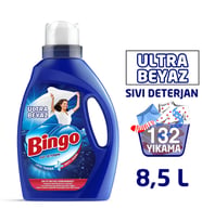 Bingo Ultra Beyaz Sıvı Performans Çamaşır Deterjanı 2145 ml Ekonomi Paketi 4'lü