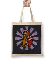 Lippy The Lion And Hardy Har Har Retro Japanese Bez Çanta Uzun Saplı