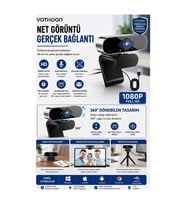 Webcam Orjınal 1080p Hd Konferans Kamera Dahili Mikrofon Görüntülü Sohbet Yayın Kamerası Hd Video Ae-104