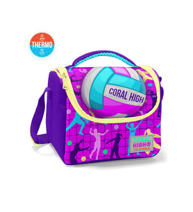 Coral High Kids  Pembe Mor Voleybol Desenli Thermo Beslenme Çantası 11761