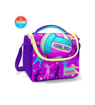 Coral High Kids  Pembe Mor Voleybol Desenli Thermo Beslenme Çantası 11761