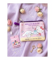Kuromi & Hello Kitty Lisanslı Deri Para Çantası Cüzdan 10,5x8,5 cm