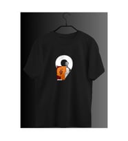 Mauro Gösteri Silüet Siyah Oversize T-shirt