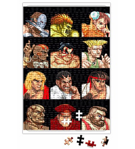 Personagens Street Fighter Puzzle 240 Parça Yapboz