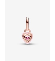 Pandora ME Pembe Çakra Kalp Mini Sallantılı Charm 14 ayar pembe altın kaplama