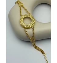 22K Altın Kaplama Çeyreklik Bileklik - 25-22k118 (Gold)