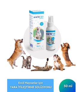 ACTO® VET SOLUTION 50 ML  Evcil Hayvanlar için Yara İyileştirme Solüsyonu