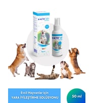 ACTO® VET SOLUTION 50 ML  Evcil Hayvanlar için Yara İyileştirme Solüsyonu (Şeffaf)