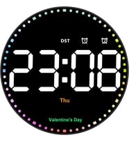 Uzaktan Kumandalı LED Dijital Duvar Saati – Büyük Ekran, Ayarlanabilir Parlaklık, Çift Alarm, Sessiz Çalışma, Modern Şık Tasarım