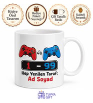 Erkek Kardeşe Konsol Oyunu Esprili Kupa Bardak Komik Gamer Hediye