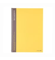 Morning Glory 5000 Trendy Çizgili Defter 25,6x18,4 cm Sarı 10250-84484