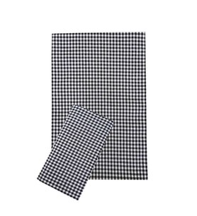 Zefir Desen Sofra Bezi Masa Örtüsü 170 x 170 Cm Siyah (Çok Renkli)