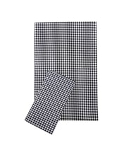 Zefir Desen Sofra Bezi Masa Örtüsü 170 x 170 Cm Siyah (Çok Renkli)