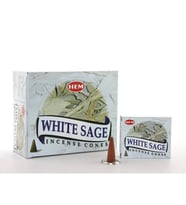 Periboia White Sage Aromalı Konik Tütsü (Çok Renkli)