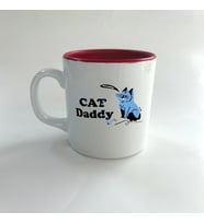 Cat Daddy Baskılı Kırmızı Multi Kupa