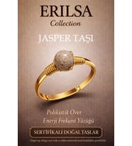 Sertifikalı Polikistik Enerji Yüzüğü – Jasper Taşı Ayarlanabilir Gold İnce Kasa Başak Boğa Burcu (Çok Renkli)