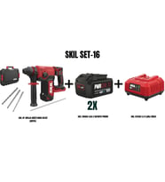 SKIL Set-16 (SKIL XP 3851JA AKÜLÜ KIRICI DELİCİ ÇANTALI+2x4,Ah Li BATARYA PROMO+2,4 A ŞARJ CİHAZI)