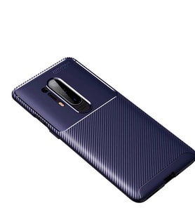 OnePlus 8 Pro Kılıf Esnek Soft Karbon Tasarım Legion Serisi (Lacivert)