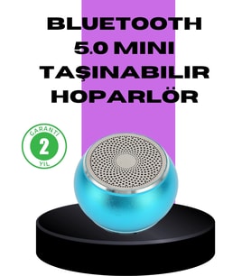 Taşınabilir Mini Bluetooth Hoparlör 9m Menzil Dahili Mikrofon