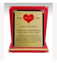 Kişiye Özel Sevgililer Günü Plaketi - Sevgiliye Plaket ( Büyük Boy )