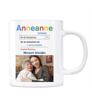 Fotoğraflı Anneanne Google Arama Motoru Kupa Bardak