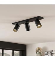 MYLİGHTS  SİYAH 60 CM  ÜÇLÜ LED AVİZE LED SPOT HAREKETLİ AMPUL DAHİL GÜNIŞIĞI